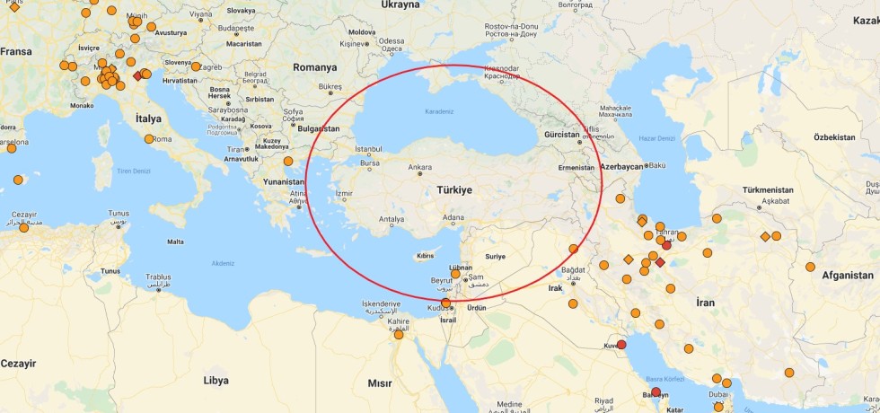 Korona virüs Türkiye Haritası